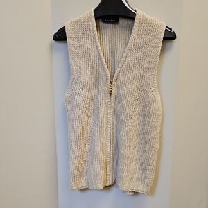 Bogner Tan Knit Sweater Vest